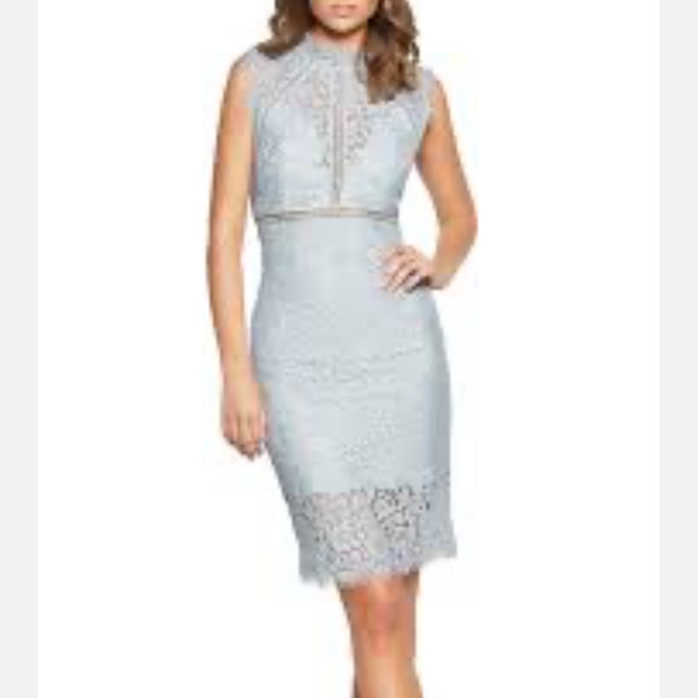 Bardot light blue lace dress